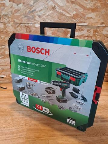 Bosch accuboormachine PSR1800 + SystemBox - ongeopend, Enlèvement ou Envoi, Neuf