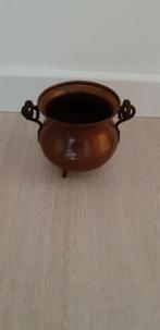 Roodkoperen keteltje met  hengsel 8 cm H, Ophalen of Verzenden