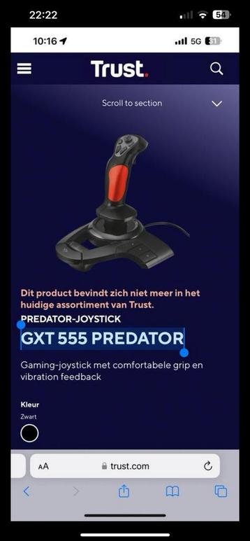 Joystick trust GXT 55 predator