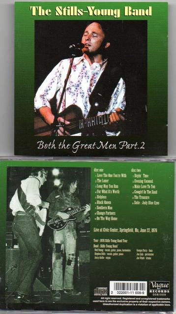 2 CD's - The Stills-Young Band - Both The Great Men Part. 2, Envoi, Neuf, dans son emballage, Pop rock