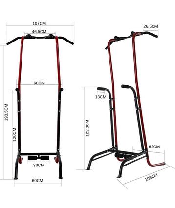 Barre de traction, dips et abdos chaise romaine 