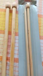 Aiguilles à tricoter en bambou, neuves., Comme neuf, Enlèvement ou Envoi
