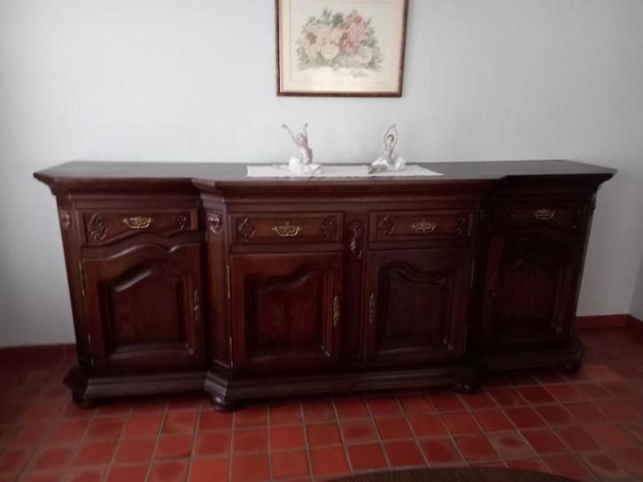 Eiken eetkamer, Huis en Inrichting, Complete eetkamers, Zo goed als nieuw, 8 stoelen of meer, Ophalen