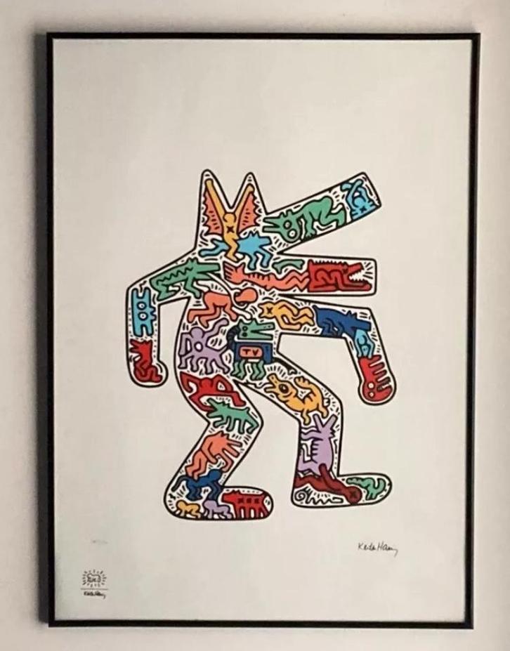 Keith Haring: lithografie 50 bij 70. Nieuwstaat, Antiek en Kunst, Kunst | Litho's en Zeefdrukken, Ophalen of Verzenden