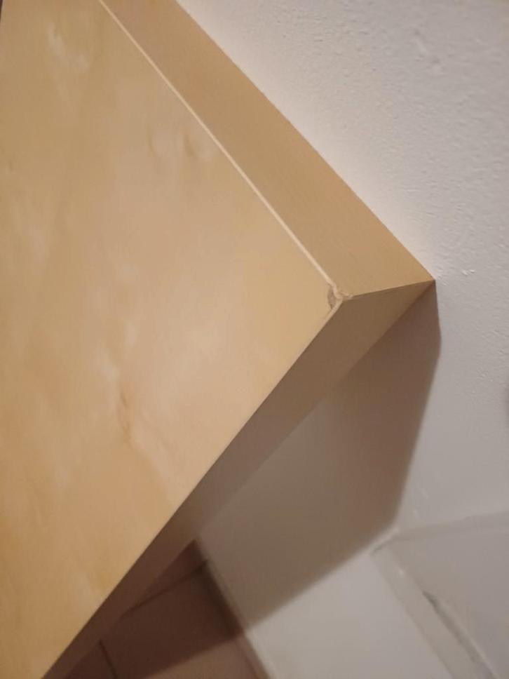 Wandplank onzichtbare steun lichte houtkleur 110x26, Huis en Inrichting, Woonaccessoires | Wandplanken en Boekenplanken, Gebruikt