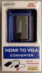 Nieuw HDMI to VGA converter, Informatique & Logiciels, Pc & Câble réseau, Comme neuf, Enlèvement ou Envoi