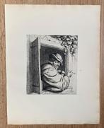 Ets Adriaan Van Ostade "Roker in het venster" 1923, Enlèvement ou Envoi