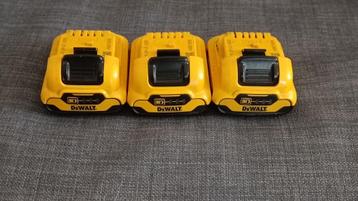 Dewalt XR 3x accu 12v, Ophalen of Verzenden, Gebruikt, Overige typen