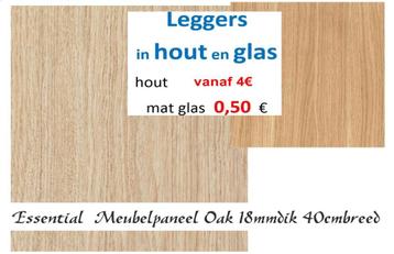Houten planken en glazen leggers vanaf 4€ beschikbaar voor biedingen