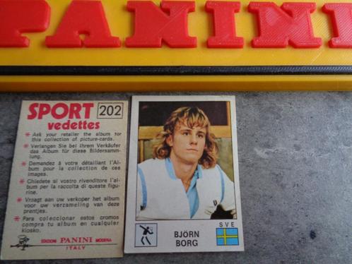 PANINI tennis STICKER   SPORT VEDETTES   BJORN BORG, Hobby en Vrije tijd, Stickers en Plaatjes, Sticker, Verzenden