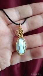 Larimar hanger uit de Dominicaanse Republiek, Ophalen of Verzenden, Nieuw, Met edelsteen
