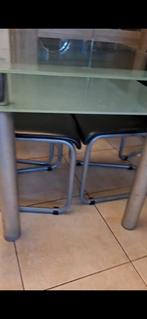 Gratis glazen eettafel en 4 stoelen, Ophalen