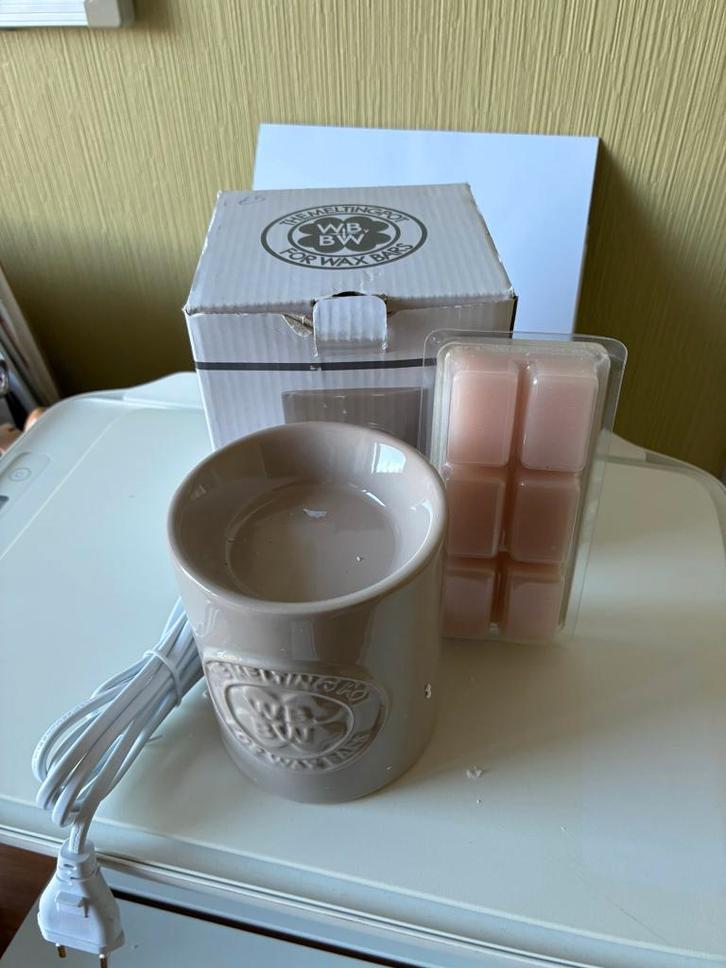 nieuw keramiek potje met geur wax tabletten, Maison & Meubles, Accessoires pour la Maison | Bougeoirs & Bougies, Neuf, Bougie