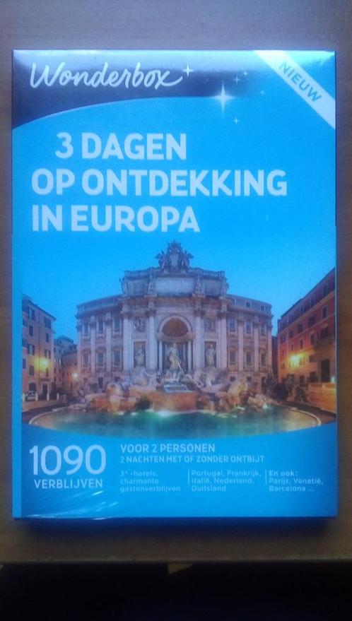 CADEAUPAKKET: WONDERBOX, CADEAUBON, FUN ITEM., Tickets en Kaartjes, Hotelbonnen, Twee personen, 2 overnachtingen