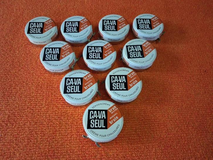 10 blikken CA VA SEUL, Verzamelen, Merken en Reclamevoorwerpen, Gebruikt, Gebruiksvoorwerp, Ophalen of Verzenden