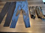Paard pony. Kledij 120-135 . 2 broek + beenbeschermers., Ophalen, Zo goed als nieuw