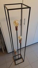 Lamp 3delig, staande, Huis en Inrichting, Lampen | Vloerlampen, Ophalen, 100 tot 150 cm, Zo goed als nieuw, Metaal