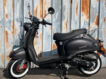 Lowigi Retro Scooter Black Matte 25km/u beschikbaar voor biedingen