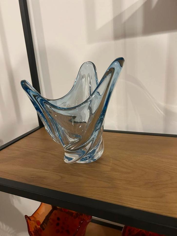 Val Saint Lambert kristallen vaas getekend, Antiek en Kunst, Antiek | Glaswerk en Kristal, Ophalen of Verzenden