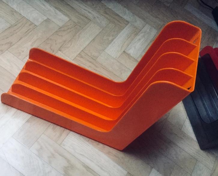 Vintage vinyl Rack - platenhouder, Huis en Inrichting, Woonaccessoires | Cd- en Dvd-rekken, Zo goed als nieuw, Minder dan 25 discs
