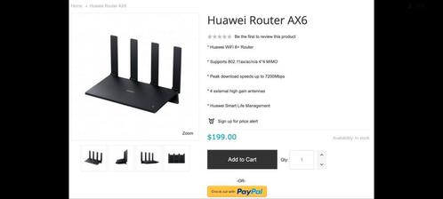 Huawei Ax6 router, Computers en Software, Routers en Modems, Zo goed als nieuw, Router, Ophalen