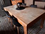 Grote houten keuken/eettafel, Huis en Inrichting, Tafels | Eettafels, Ophalen, Gebruikt