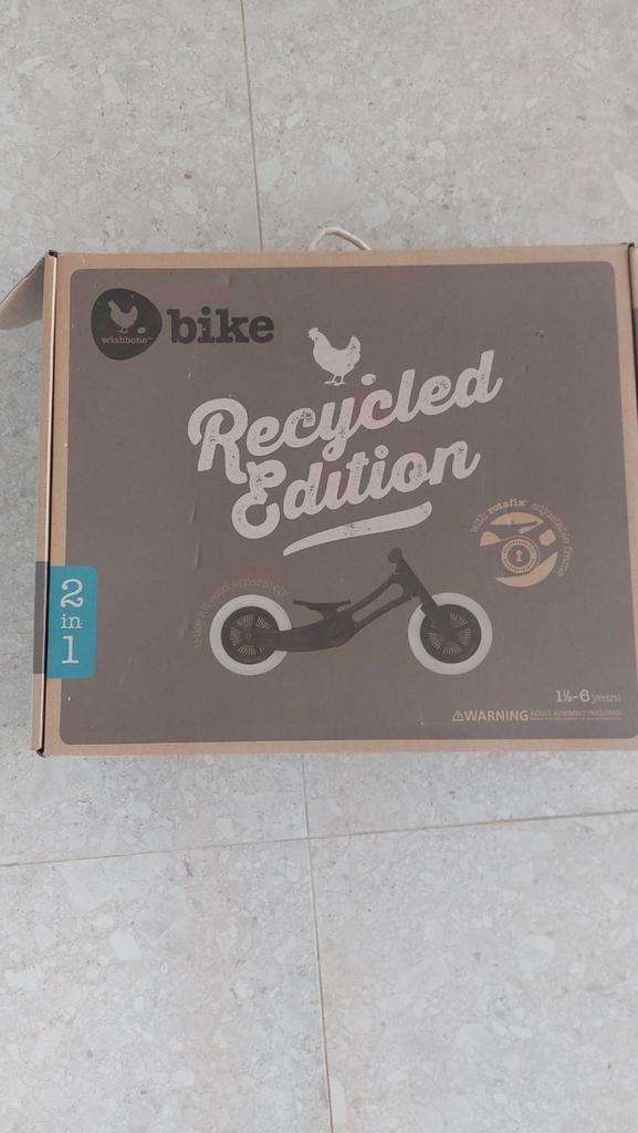 Wishbone loopfiets 3 in 1 recycled, Kinderen en Baby's, Speelgoed | Buiten | Voertuigen en Loopfietsen, Gebruikt, Loopfiets, Ophalen