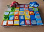 Houten bouwblokjes stad/haven, Heros-Toys, 35-delig, Kinderen en Baby's, Ophalen, Zo goed als nieuw, Bouwen