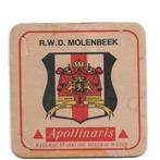 Oud bierviltje R.W.D. Molenbeek, Ophalen of Verzenden, Gebruikt, Viltje(s), Overige merken