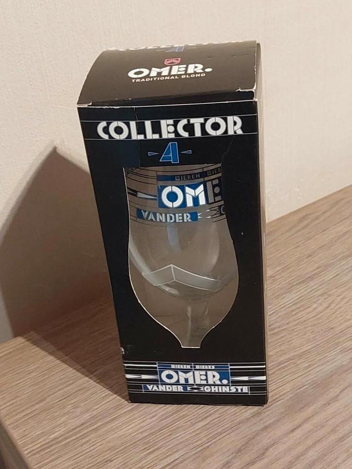 Collector Glas / Omer/ 33 CL., Verzamelen, Glas en Drinkglazen, Zo goed als nieuw, Bierglas, Verzenden