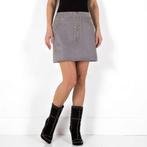 Suede zachte rok grijs met zilveren studs L, Kleding | Dames, Rokken, Verzenden, Maat 42/44 (L), Nieuw, Emmash paris