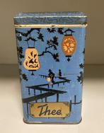 Vintage oud thee blik, Ophalen of Verzenden, Gebruikt, Thee, Overige merken