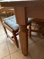 Mexicaanse massief grenen tafel met 6 stoelen, Huis en Inrichting, Ophalen, Zo goed als nieuw