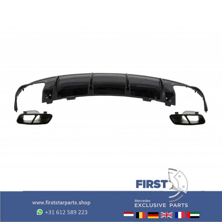 C117 X117 W117 FACELIFT CLA45 AMG DIFFUSER + UITLAAT SIERSTU, Auto-onderdelen, Overige Auto-onderdelen, Mercedes-Benz, Gebruikt