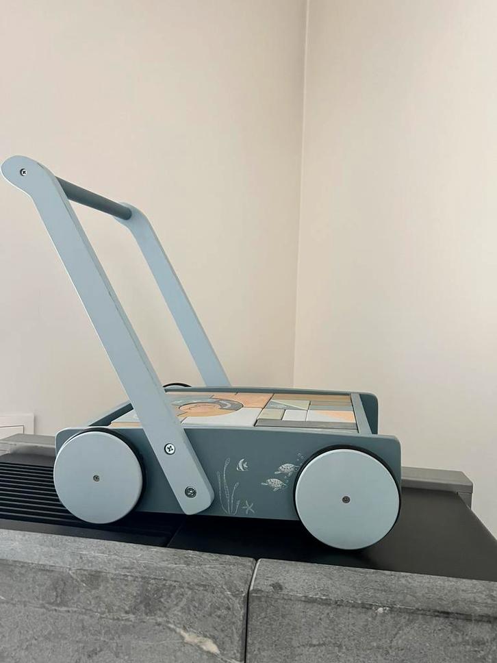 Little Dutch blokkenkar, Kinderen en Baby's, Speelgoed | Houten speelgoed, Zo goed als nieuw, Overige typen, Ophalen