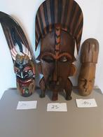 MASKERS  en allerlei woonspulletje hout ! BEKIJK DE FOTO'S, Antiek en Kunst, Kunst | Beelden en Houtsnijwerken, Ophalen