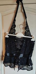 Bustier avec dentelle xanaka 38/40, Kleding | Dames, Topjes, Ophalen, Zo goed als nieuw, Zwart