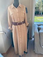 SCAPA camel lange linnen jurk TOPOS - 40/42, Maat 38/40 (M), Scapa, Beige, Ophalen of Verzenden