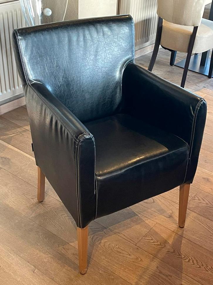 5 leren zetels, Huis en Inrichting, Fauteuils, Gebruikt, Leer, Ophalen