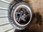 Banden met velg sym orbit x pro fiddle 50cc scooter originel, Ophalen of Verzenden, Carburateur