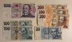 Couronnes de la République tchèque, Timbres & Monnaies, Billets de banque | Europe | Billets non-euro, Enlèvement ou Envoi