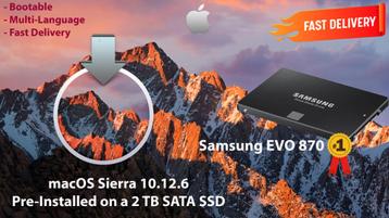 macOS Sierra 10.12.6 VoorGeïnstalleerd op SSD van 2TB OSX beschikbaar voor biedingen