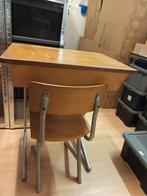 Vintage bureau uit de jaren '60 met bureaustoel (2 sets bes), Huis en Inrichting, Bureaus, Ophalen, Gebruikt, Bureau