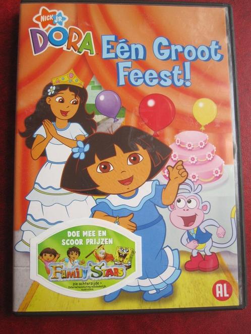 Dora - Eén Groot Feest, Cd's en Dvd's, Dvd's | Kinderen en Jeugd, Zo goed als nieuw, Tv fictie, Avontuur, Alle leeftijden, Ophalen of Verzenden