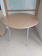 Table ronde 100 cm, Huis en Inrichting, Tafels | Eettafels, Ophalen, Gebruikt, Metaal