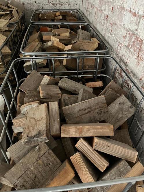 Brandhout in kubieke container Te koop, Doe-het-zelf en Bouw, Overige Doe-Het-Zelf en Bouw, Nieuw, Ophalen