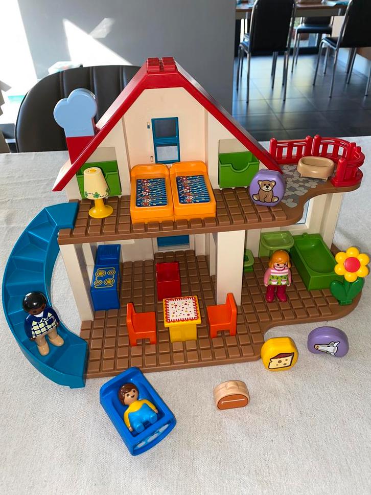 Playmobil 123 woonhuis villa huis met geluid (70129), Kinderen en Baby's, Speelgoed | Playmobil, Zo goed als nieuw, Ophalen of Verzenden