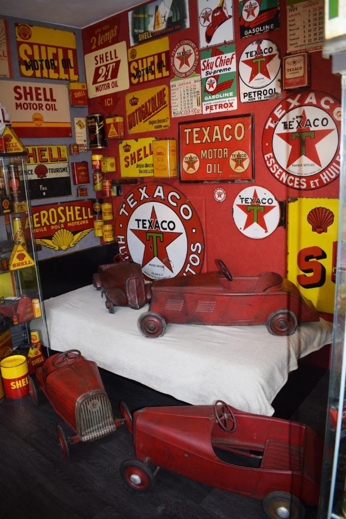 te ruil te koop 4 antiek trapauto, Verzamelen, Merken en Reclamevoorwerpen, Gebruikt, Reclamebord, Ophalen