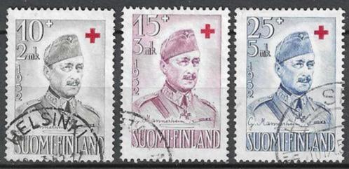 Finland 1952 - Yvert 390-392 - Rode Kruis - Mannerheim (ST), Postzegels en Munten, Postzegels | Europa | Scandinavië, Gestempeld
