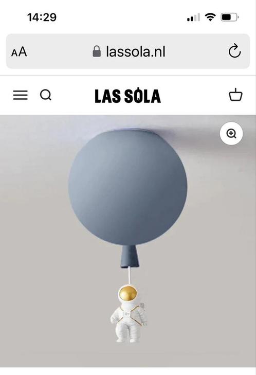 Ballonlamp met astronaut, Huis en Inrichting, Lampen | Plafondlampen, Zo goed als nieuw, Kunststof, Ophalen